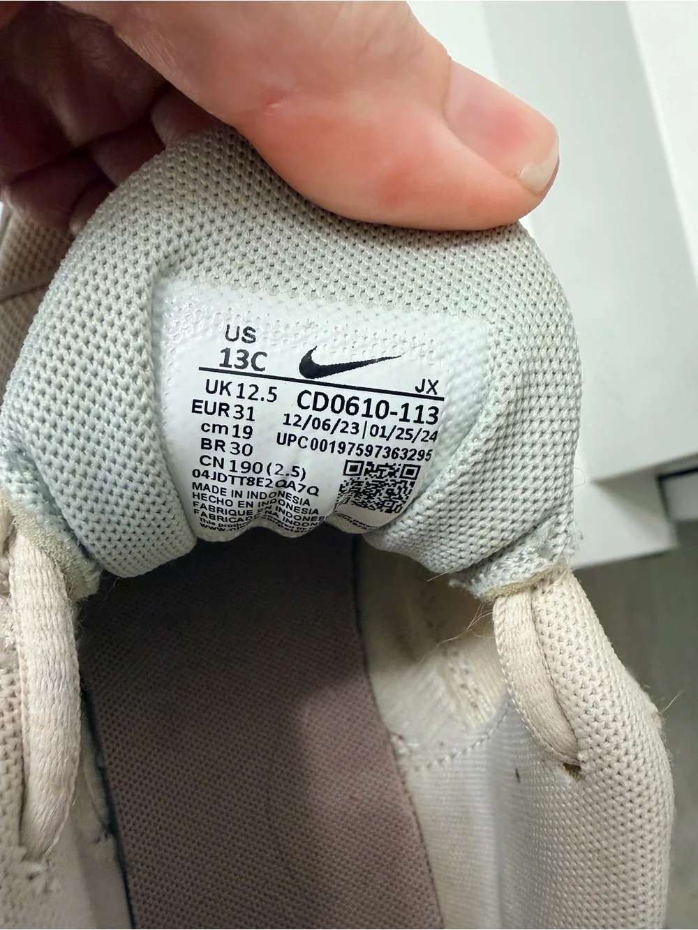 Kids Nike Air size 13c